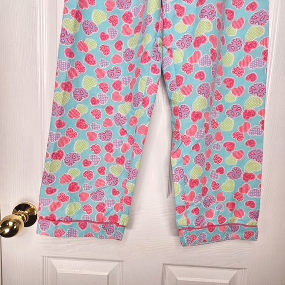 Sovereign Sleepwear NWOT Girl's Colorful Heart Print Kids Pajama Set Size 12 - Picture 14 of 15